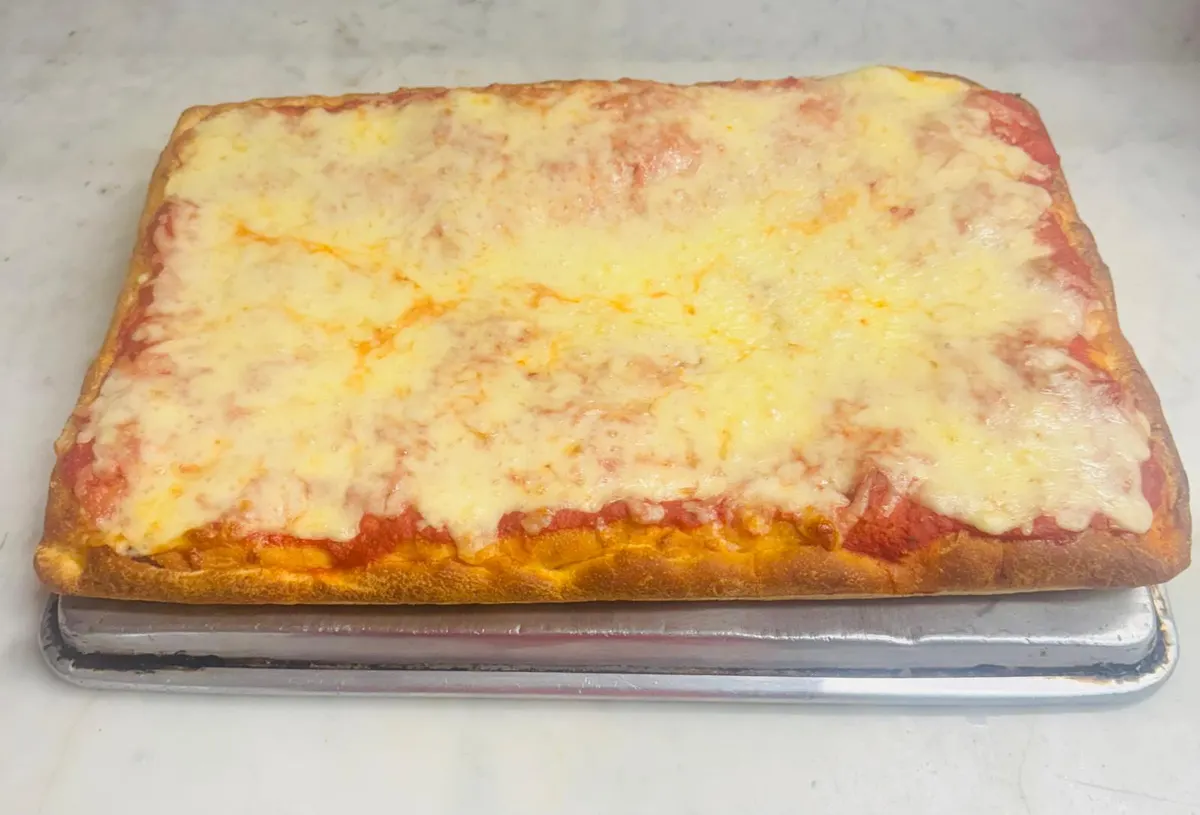 Sicilian Square Cheese Pizza