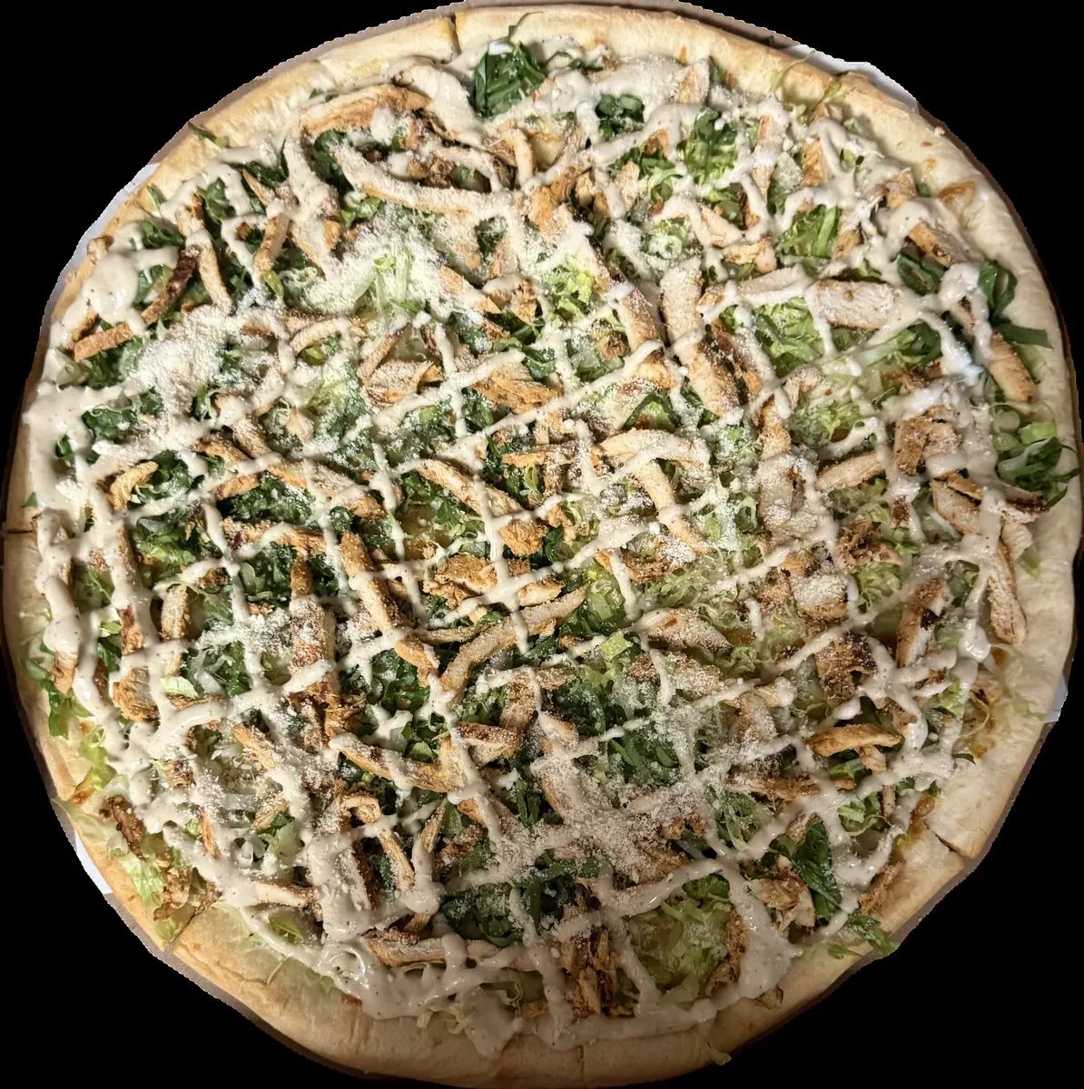 Chicken Caesar Salad Pizza