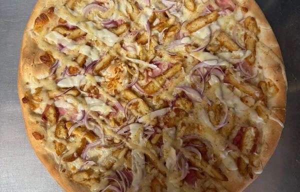 Chicken Cordon Blue Pizza