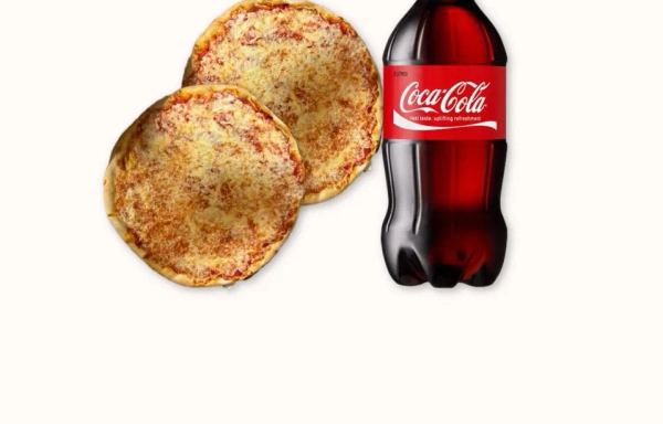 Football Combo 2 Two Large Cheese Pizza & 2 Liter Of Soda