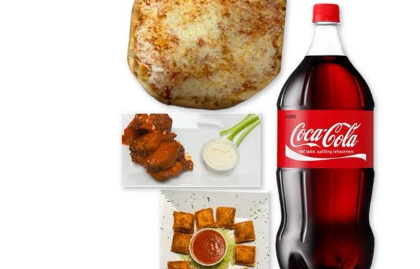 Football Combo 1 1 Large Pizza 10 Fried Raviolis 12 Wings 2 Liter Soda