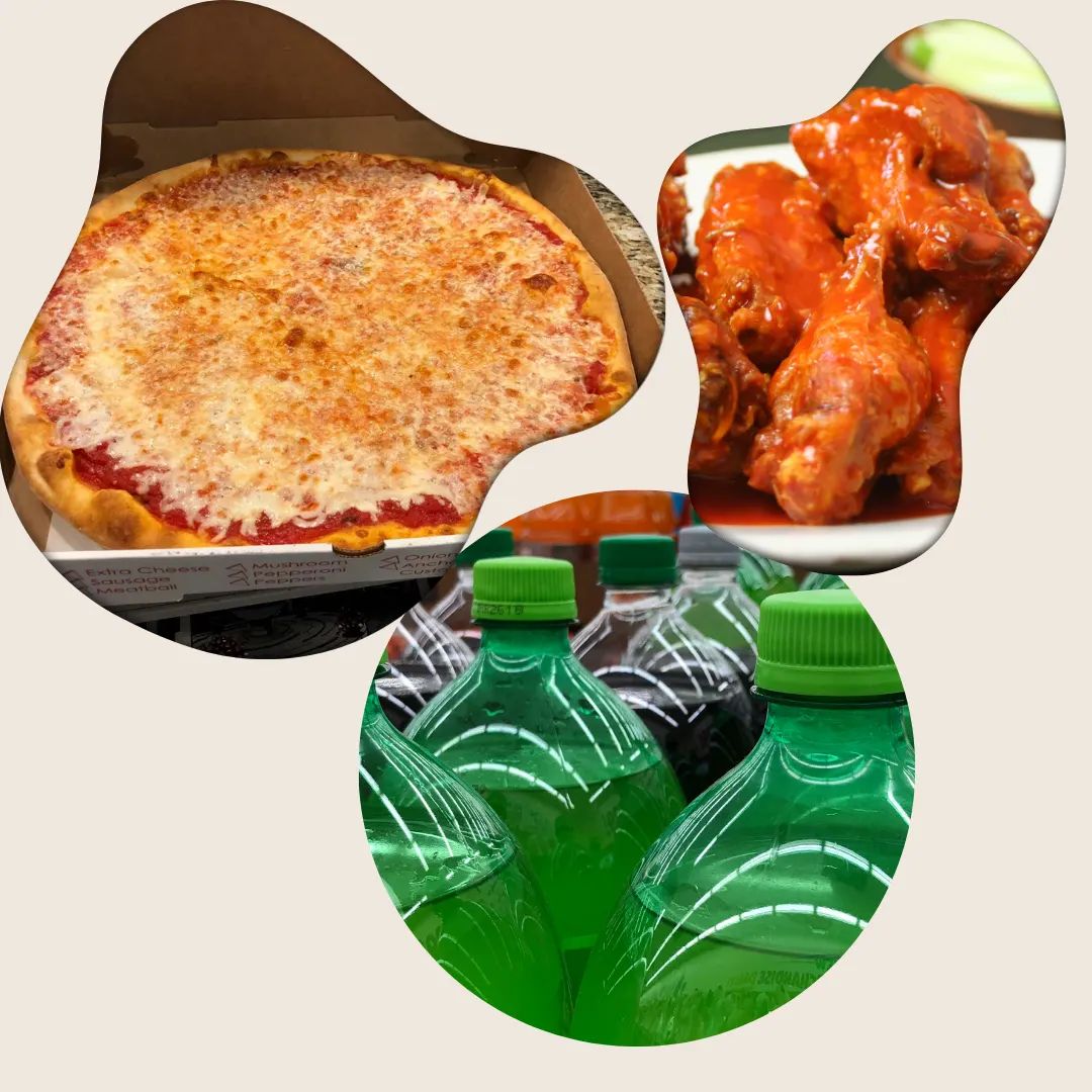 Combo 1 Large Cheese Pizza 10 Wings 1 Two Liter Soda