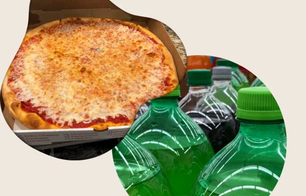 Combo 2 Large Cheese Pizza 1 Two Liter Soda