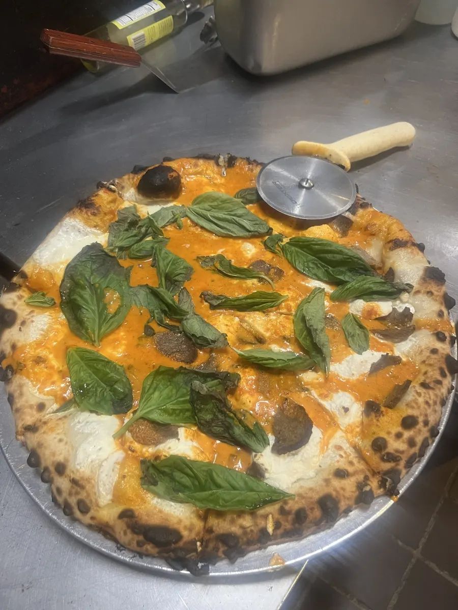 A Legna Pizza Vodka Meatballs Fresh Mozz Ricota