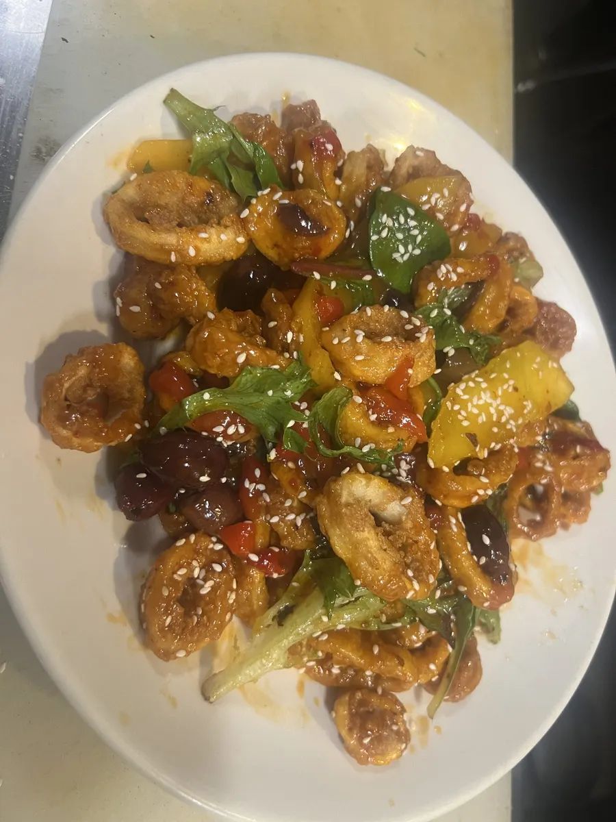 Sesame Ginger Calamari Appetizer