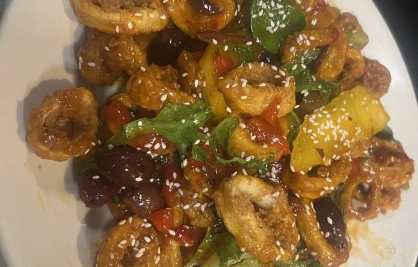 Sesame Ginger Calamari Appetizer