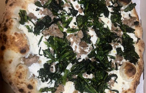 Broccoli Rabe & Crumbled Sausage Pizza