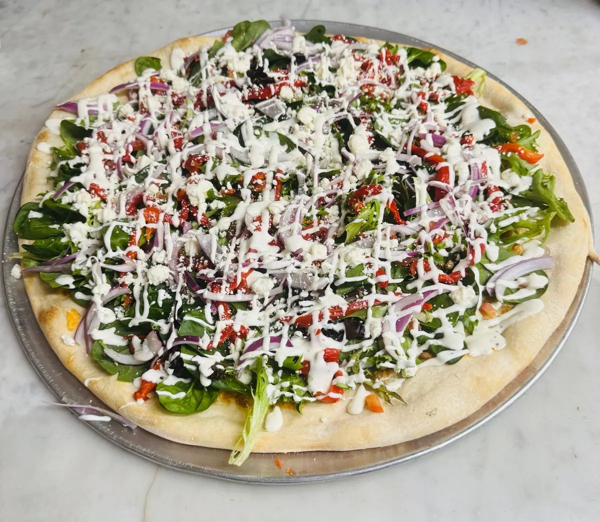 Greek Pizza Deep Dish