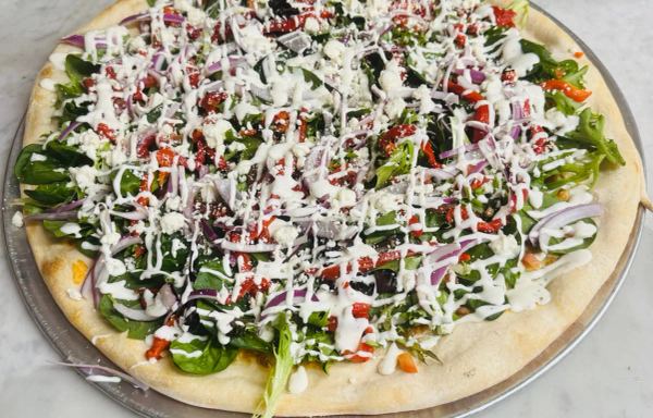 Greek Pizza Deep Dish