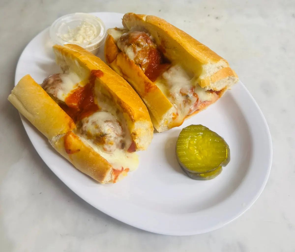 Meatball Parmigiana Hero