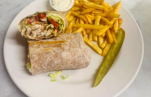Grilled Chicken & Roasted Peppers Wrap