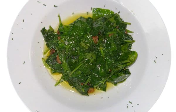 Sauteed Spinach With Olive Oil & Garlic