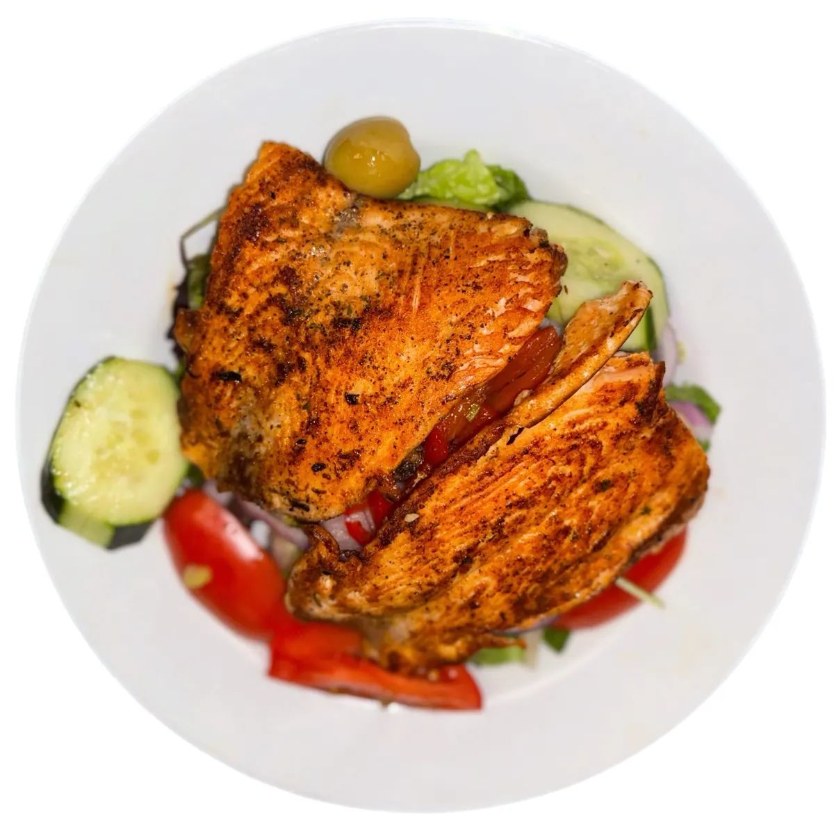 Grilled Salmon Salad