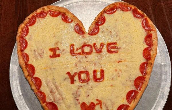 Heart Shaped Pizza